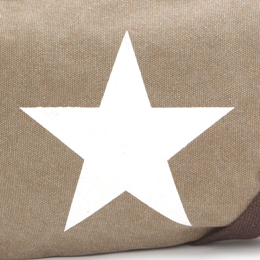 Große Clucht Umhänge Tasche mit Stern Braun