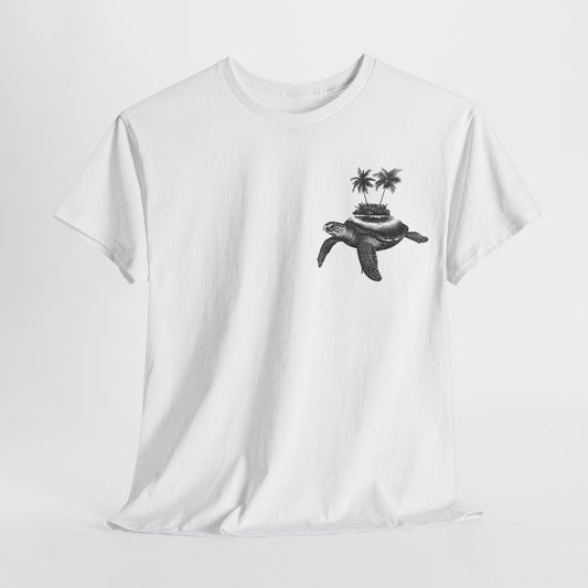 Tropical Turtle - T-Shirt Beach Lover Essential - 100% Baumwolle