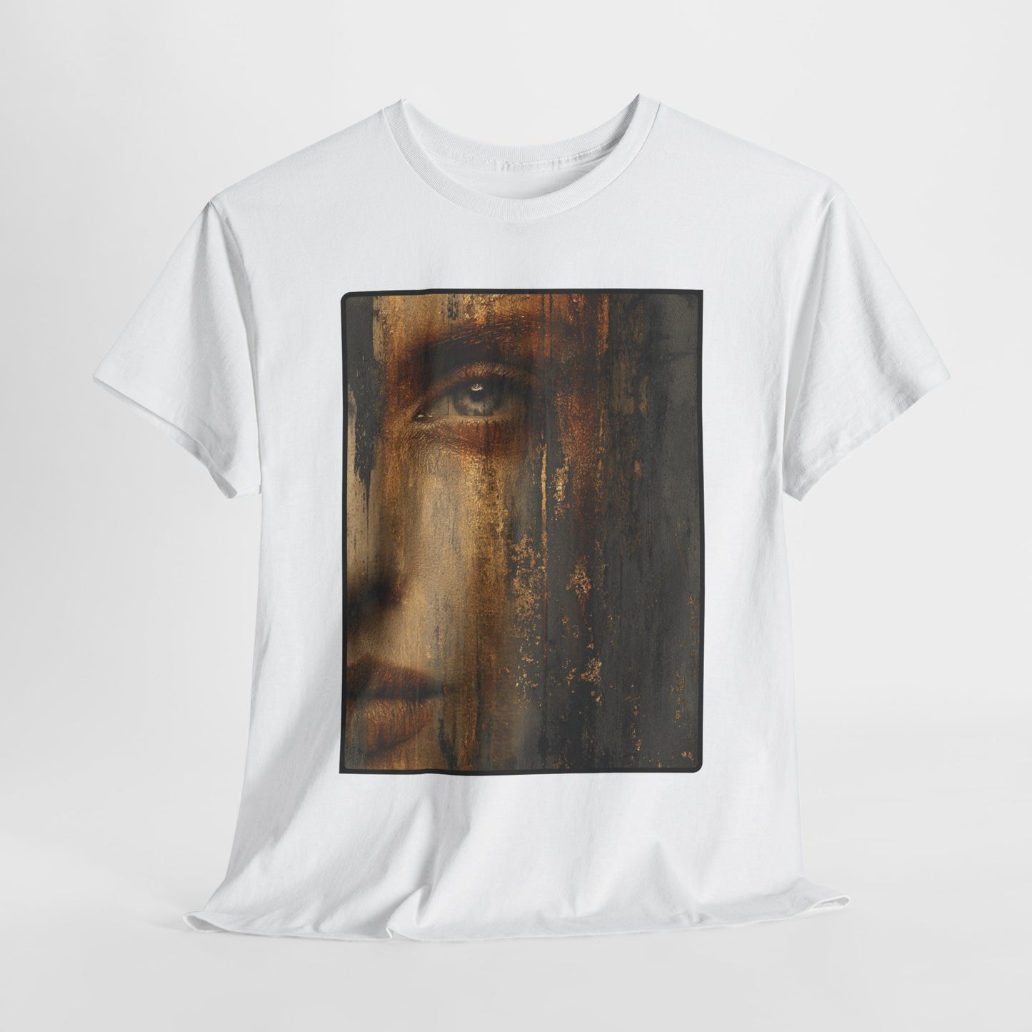Golden Lux - T-Shirt Facepaint Kunstwerk