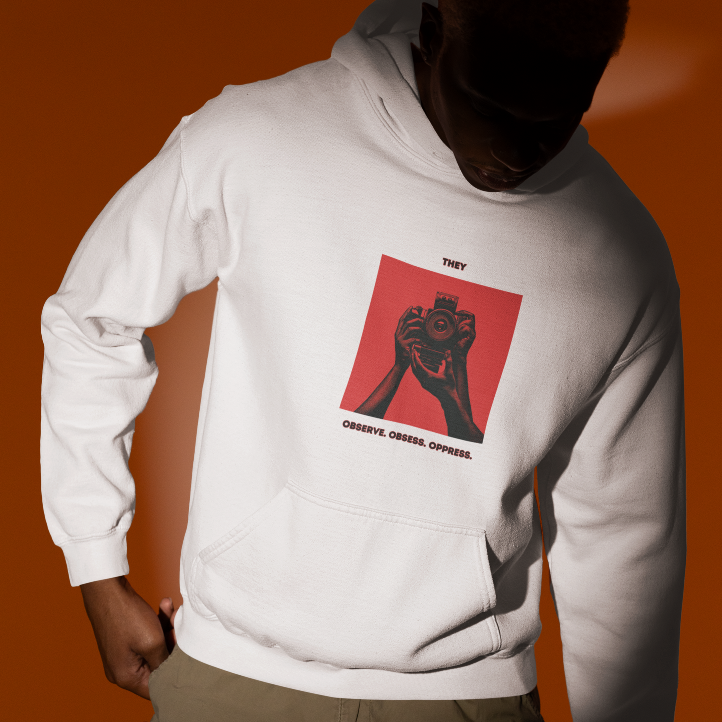 They - Observe, Obsess, Oppress - Unisex Softstyle Fleece Pullover - 80% Baumwolle