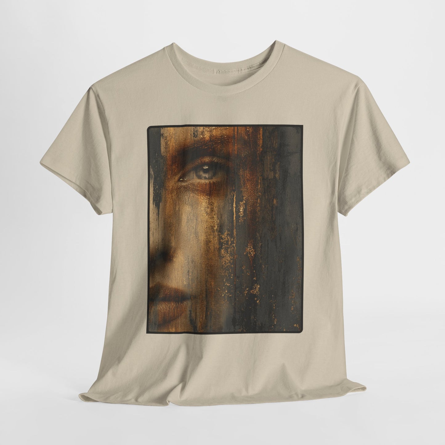 Golden Lux - T-Shirt Facepaint Kunstwerk