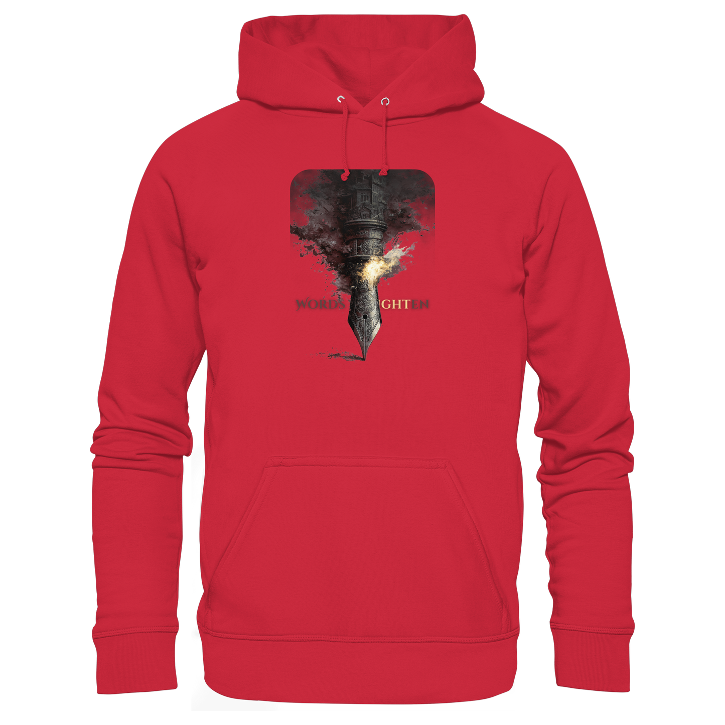 Never Stop Writing - Meaningful Hoodie Design - Bio-Baumwolle & Recyceltes Polyester - Organic Basic Hoodie