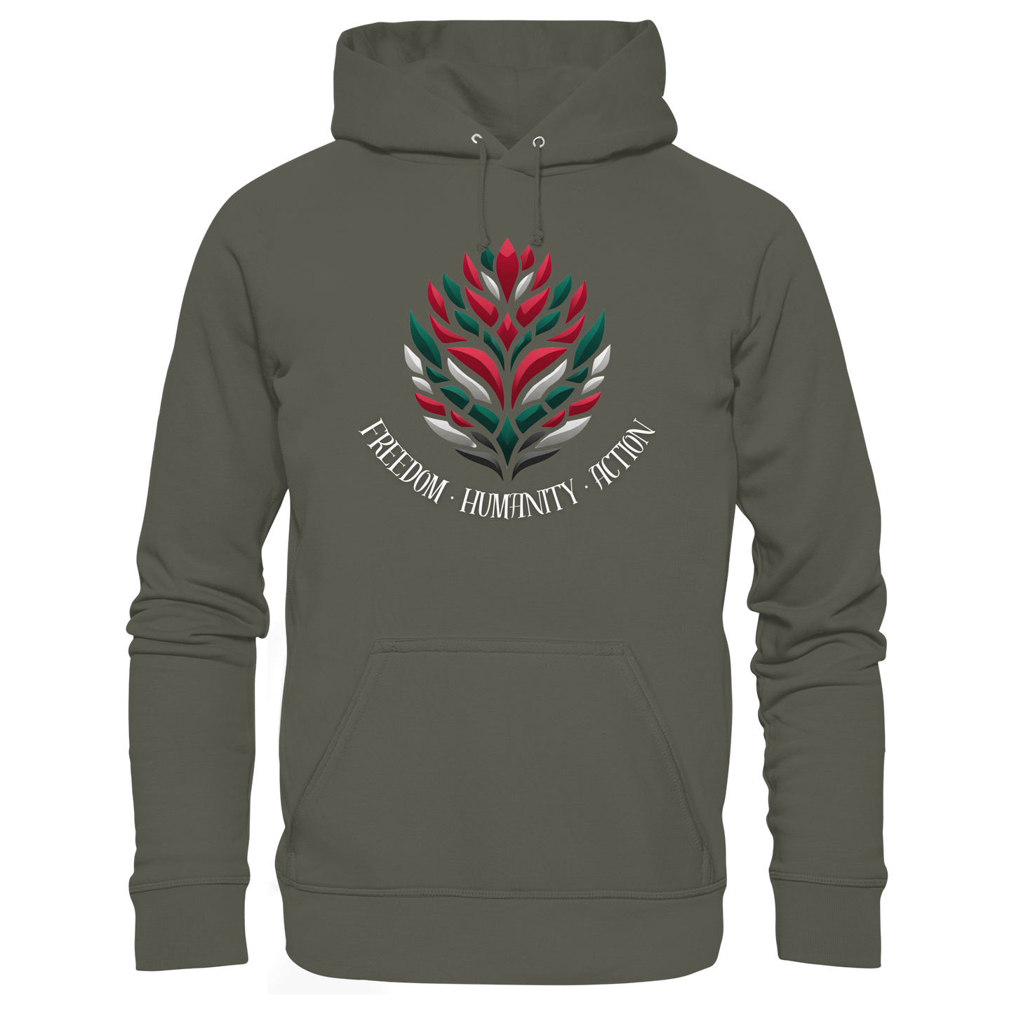 Freedom · Humanity · Action - Palestina Pullover - 100% Bio-Baumwolle
