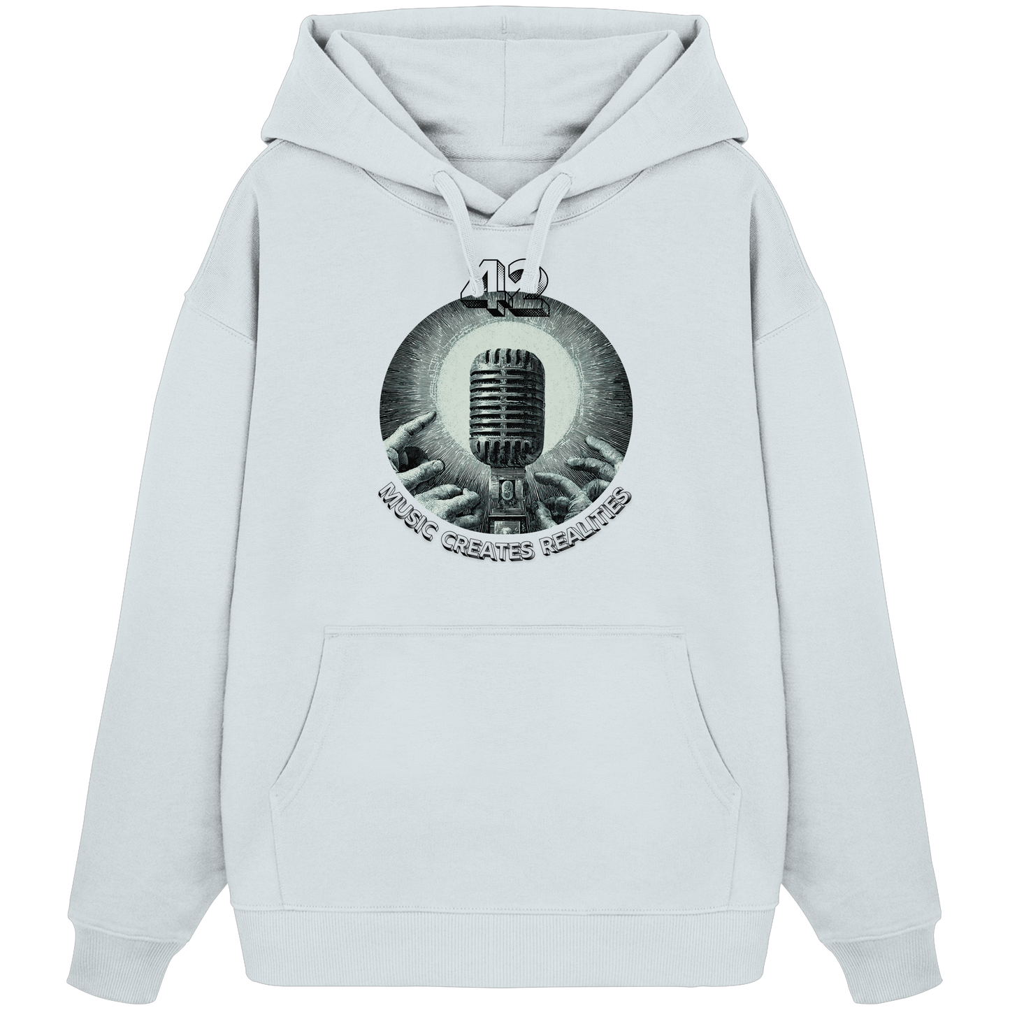 Music Creates Realities - Designer Hoodie Oversized - 100% Bio-Baumwolle