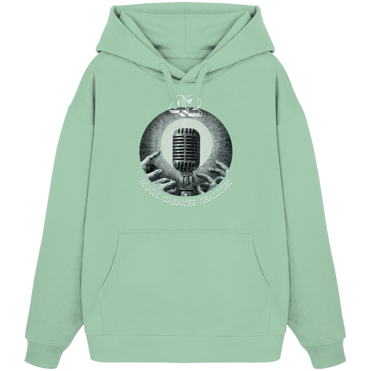 Music Creates Realities - Designer Hoodie Oversized - 100% Bio-Baumwolle