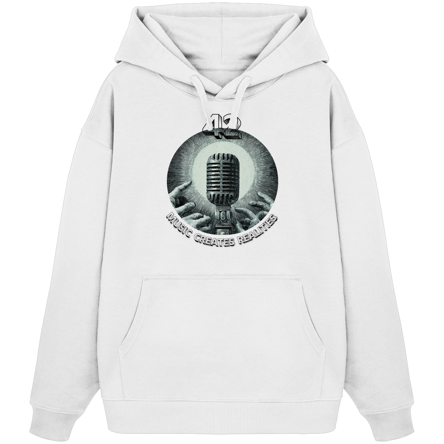 Music Creates Realities - Designer Hoodie Oversized - 100% Bio-Baumwolle