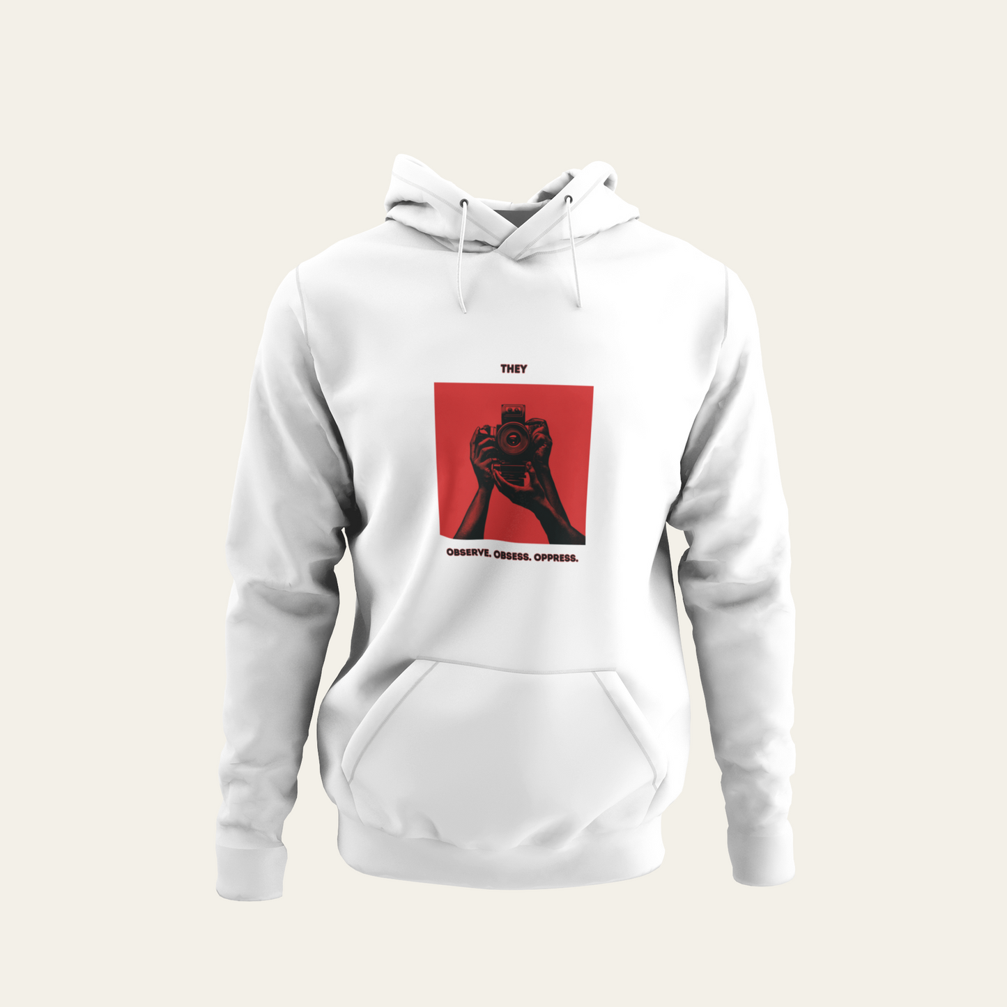 They - Observe, Obsess, Oppress - Unisex Softstyle Fleece Pullover - 80% Baumwolle