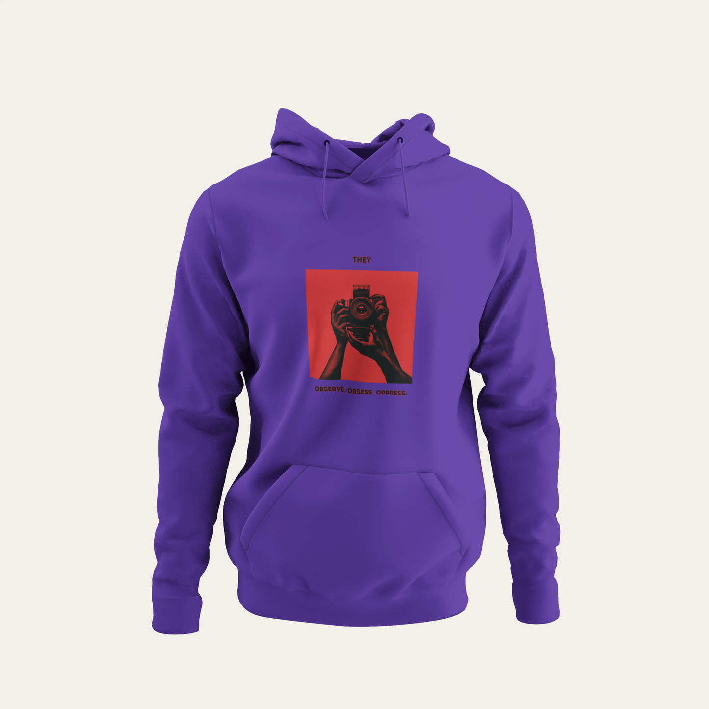 They - Observe, Obsess, Oppress - Unisex Softstyle Fleece Pullover - 80% Baumwolle