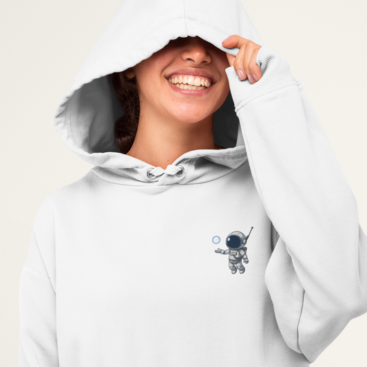 Astronauten Pulli - Inspirational Moon Quote - 85% Bio-Baumwolle Hoodie