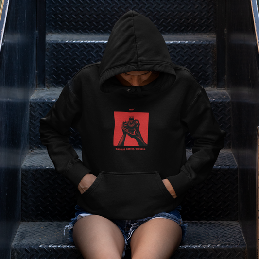 They - Observe, Obsess, Oppress - Unisex Softstyle Fleece Pullover - 80% Baumwolle