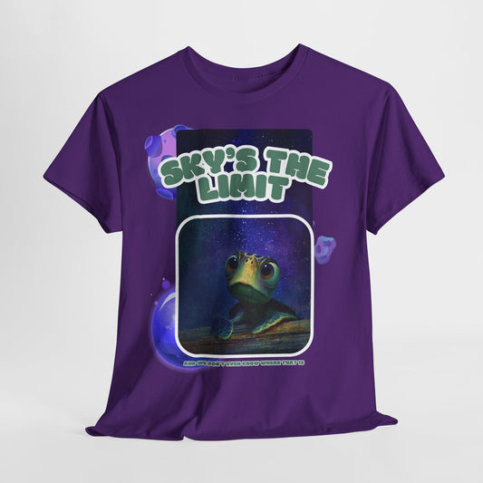 Sky's the limit turtle - T-Shirt Cute Inspirational Turtle