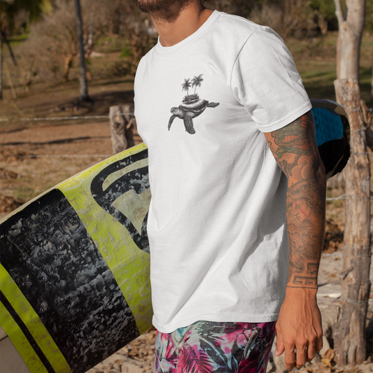 Tropical Turtle T-Shirt - Beach Lover Essential