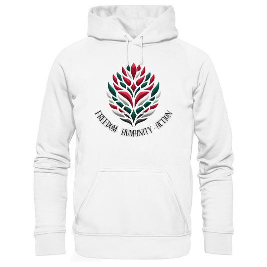 Freedom · Humanity · Action - Palestina Pullover - 100% Bio-Baumwolle